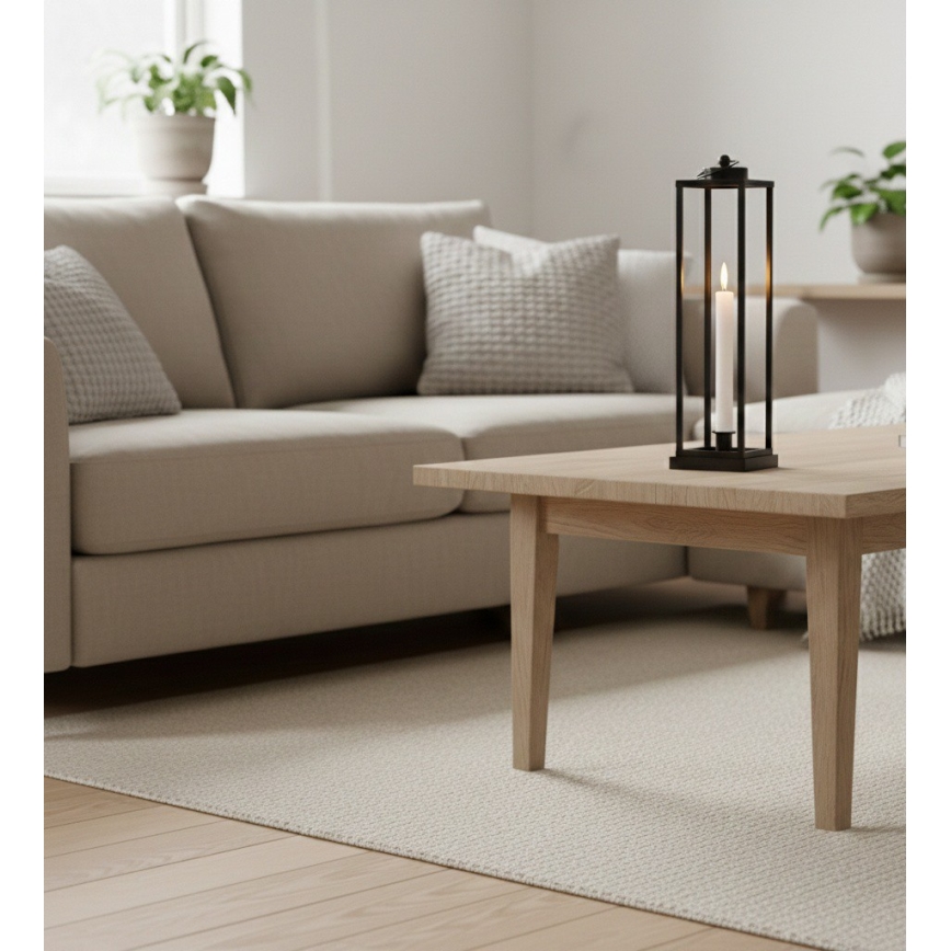 Lanterna decorativa HALL 34 cm preta