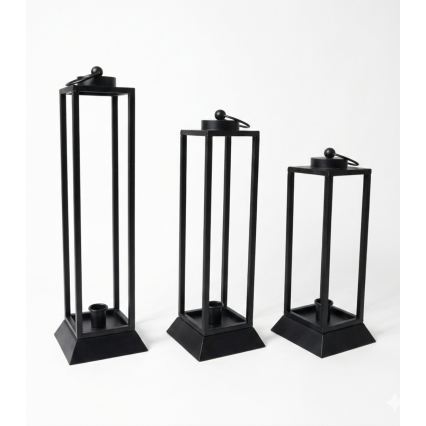 Lanterna decorativa HALL 34 cm preta