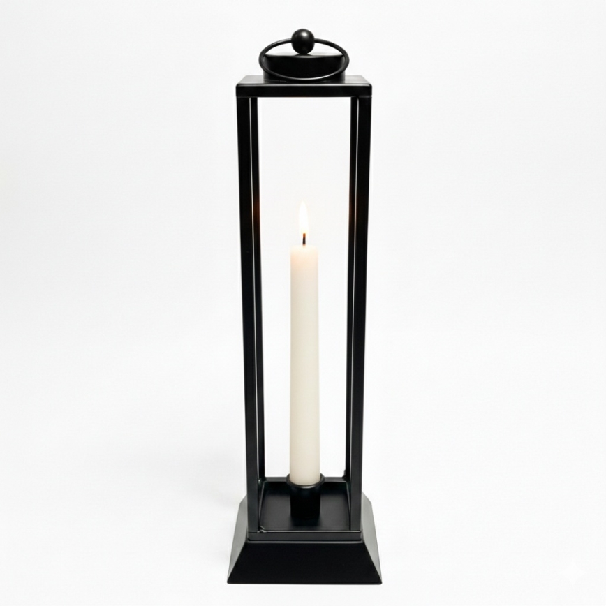 Lanterna decorativa HALL 34 cm preta