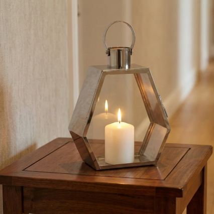 Lanterna decorativa PALACE, 43 cm, cromado polido