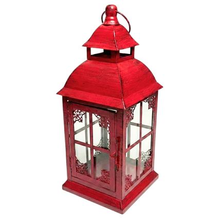 Lanterna decorativa REDY 30,5 cm vermelha