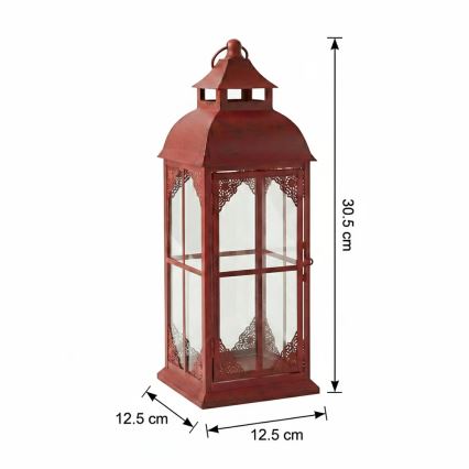 Lanterna decorativa REDY 30,5 cm vermelha