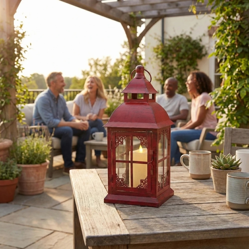 Lanterna decorativa REDY, 42 cm, vermelha