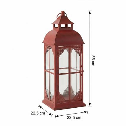 Lanterna decorativa REDY 56 cm vermelha