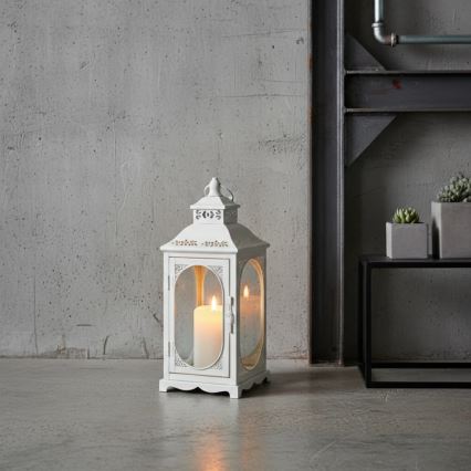 Lanterna decorativa ROSEHILL 40 cm branca
