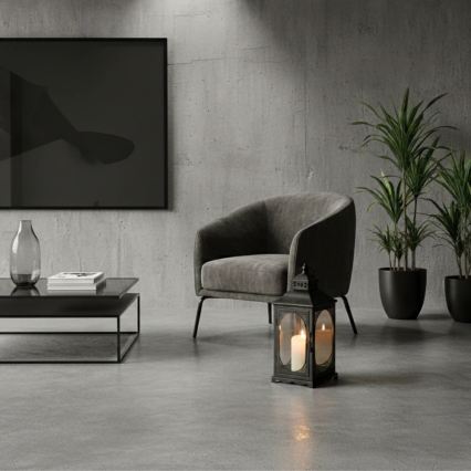 Lanterna decorativa ROSEHILL 54,5 cm preta