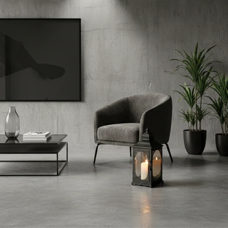 Lanterna decorativa ROSEHILL 54,5 cm preta