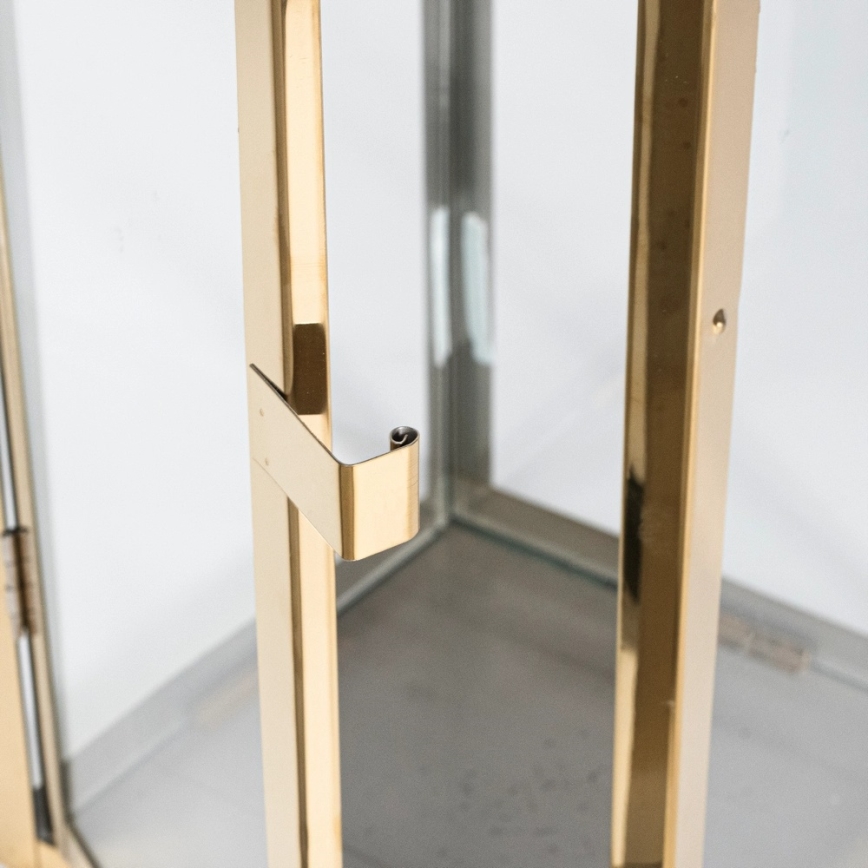 Lanterna decorativa TOWER 29 cm dourada