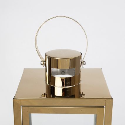Lanterna decorativa TOWER 29 cm dourada