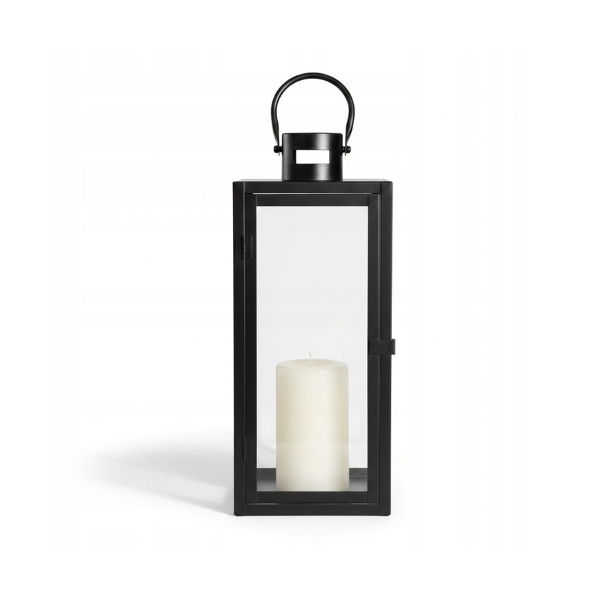 Lanterna decorativa TOWER 29 cm preta