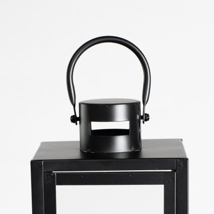 Lanterna decorativa TOWER 49 cm preta