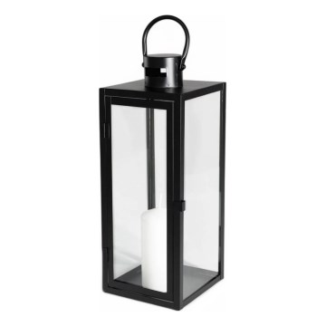 Lanterna decorativa TOWER 63 cm preta
