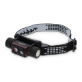 Lanterna frontal LED recarregável em alumínio com regulador de intensidade LED/10W/5V 2200 mAh IPX8 preta