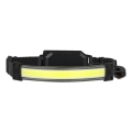 Lanterna frontal recarregável 2x LED/5V 180 lm 900 mAh preta