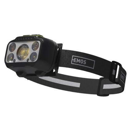 Lanterna frontal recarregável e regulável LED/3xAAA/1000 mAh 3,7V