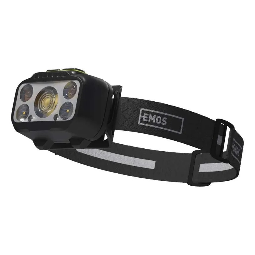 Lanterna frontal recarregável e regulável LED/3xAAA/1000 mAh 3,7V