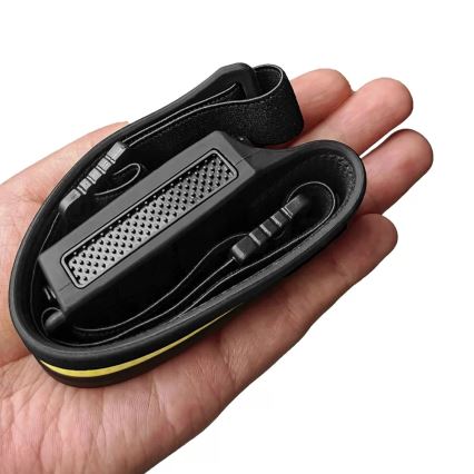 Lanterna frontal recarregável LED regulável com sensor 2xLED/5V IP44 350 lm 1200 mAh