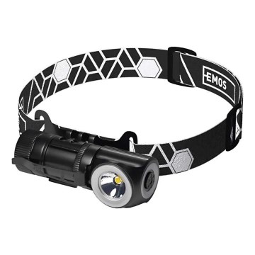 Lanterna frontal recarregável LED regulável/800 mAh 3,7V