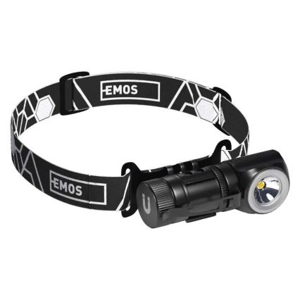 Lanterna frontal recarregável LED regulável/800 mAh 3,7V