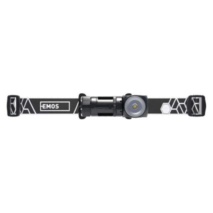 Lanterna frontal recarregável LED regulável/800 mAh 3,7V