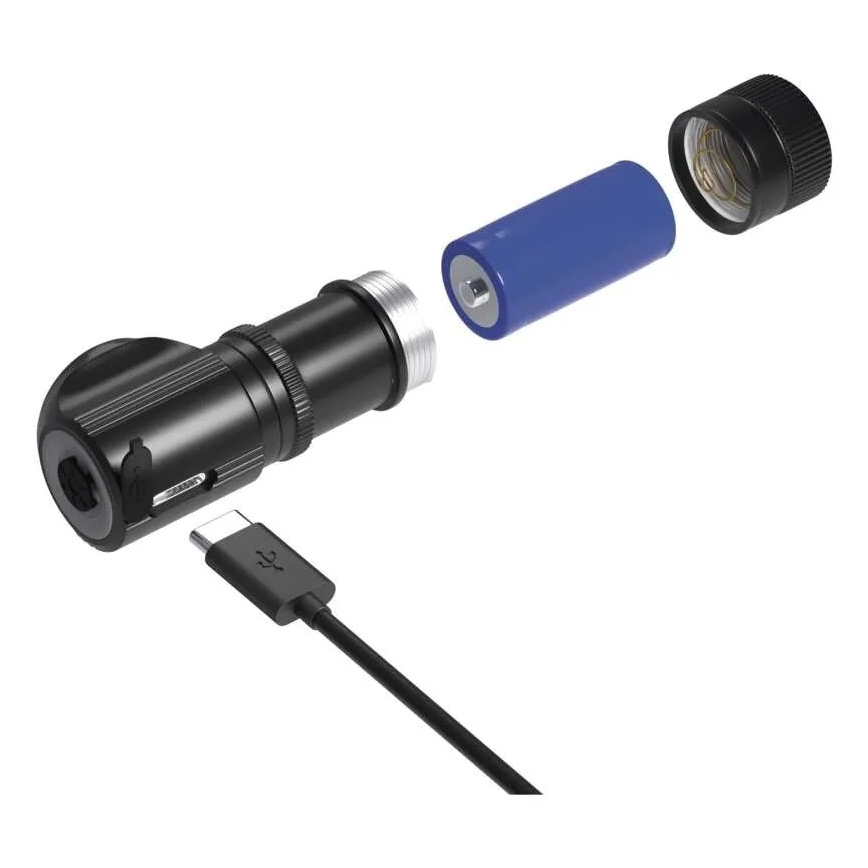 Lanterna frontal recarregável LED regulável/800 mAh 3,7V
