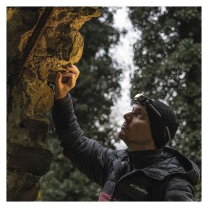 Lanterna frontal recarregável LED/USB 1200 mAh