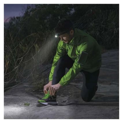 Lanterna frontal recarregável LED/USB, 1600 mAh, IPX6