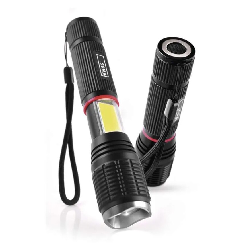 Lanterna LED 2em1 COB LED/3xAAA