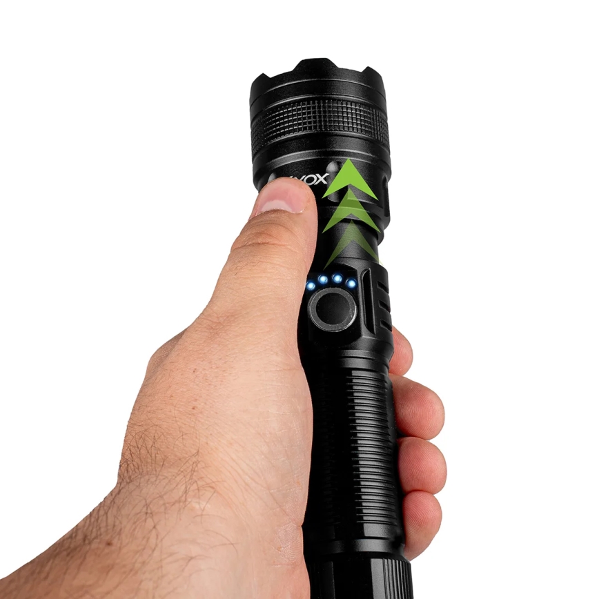 Lanterna recarregável LED dimmerizável com função powerbank LED/10W/5V IPX4 600 lm 2000 mAh