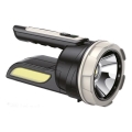Lanterna LED recarregável 2xLED/3W/5V 210 lm 1200 mAh preta