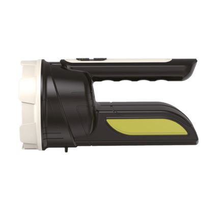 Lanterna LED recarregável 2xLED/3W/5V 210 lm 1200 mAh preta