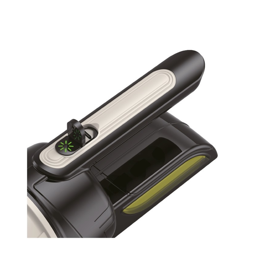 Lanterna LED recarregável 2xLED/3W/5V 210 lm 1200 mAh preta