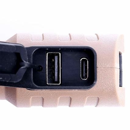 Lanterna de trabalho recarregável LED dimmerizável com função powerbank LED/4W/5V IPX4 600 lm 2000 mAh