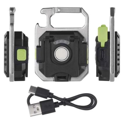 LED lanterna recarregável LED/USB/3,7V IP44 750 lm 400 mAh