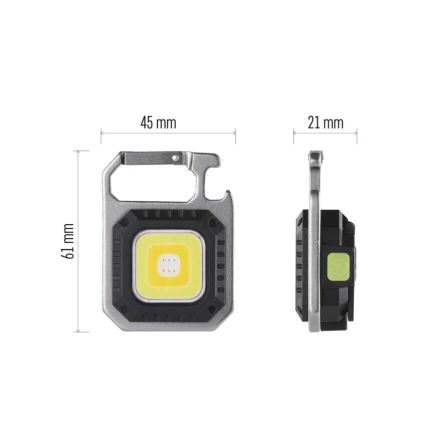 LED lanterna recarregável LED/USB/3,7V IP44 750 lm 400 mAh
