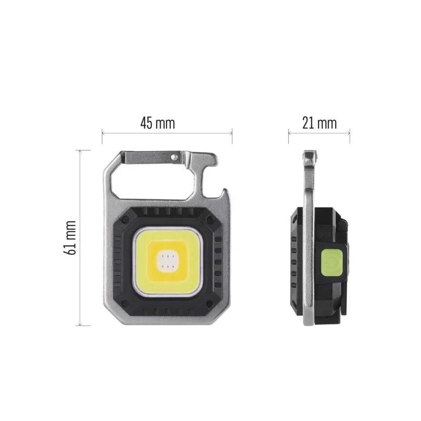 LED lanterna recarregável LED/USB/3,7V IP44 750 lm 400 mAh