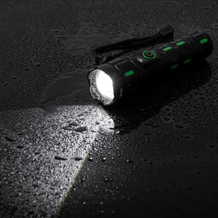 Lanterna recarregável LED regulável com função de powerbank LED/20W/5V IP44 1200 lm 5000 mAh