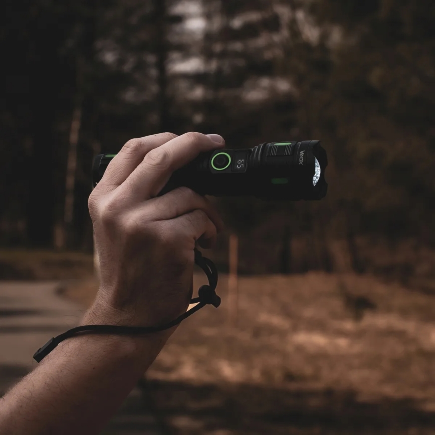 Lanterna recarregável LED regulável com função de powerbank LED/20W/5V IP44 1200 lm 5000 mAh