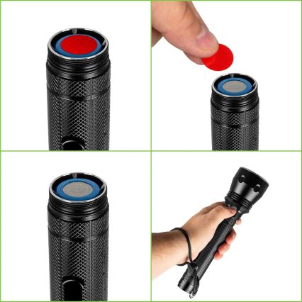 Lanterna recarregável LED dimmerizável LED/20W/5V IPX5 1570 lm 8400 mAh