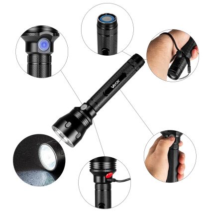 Lanterna recarregável LED dimmerizável LED/20W/5V IPX5 1570 lm 8400 mAh