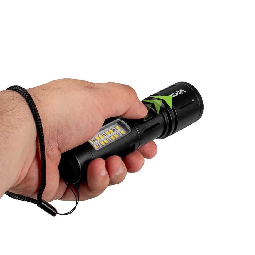 Lanterna recarregável LED dimmerizável com luz vermelha LED/5W/5V IPX4 260 lm 2000 mAh