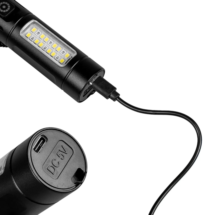 Lanterna recarregável LED dimmerizável com luz vermelha LED/5W/5V IPX4 260 lm 2000 mAh