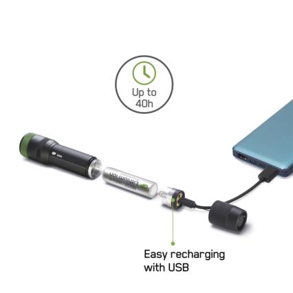 Lanterna recarregável LED GP DISCOVERY CR41 LED/Li-lon 3,7V IPX7