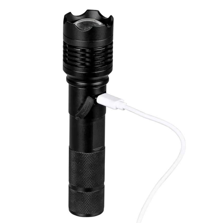 Lanterna recarregável LED LED/10W/5V IPX4 800 brilhante 1200 mAh