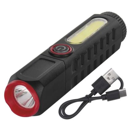 Lanterna recarregável LED LED/USB/3,7V 120 lm 400 mAh