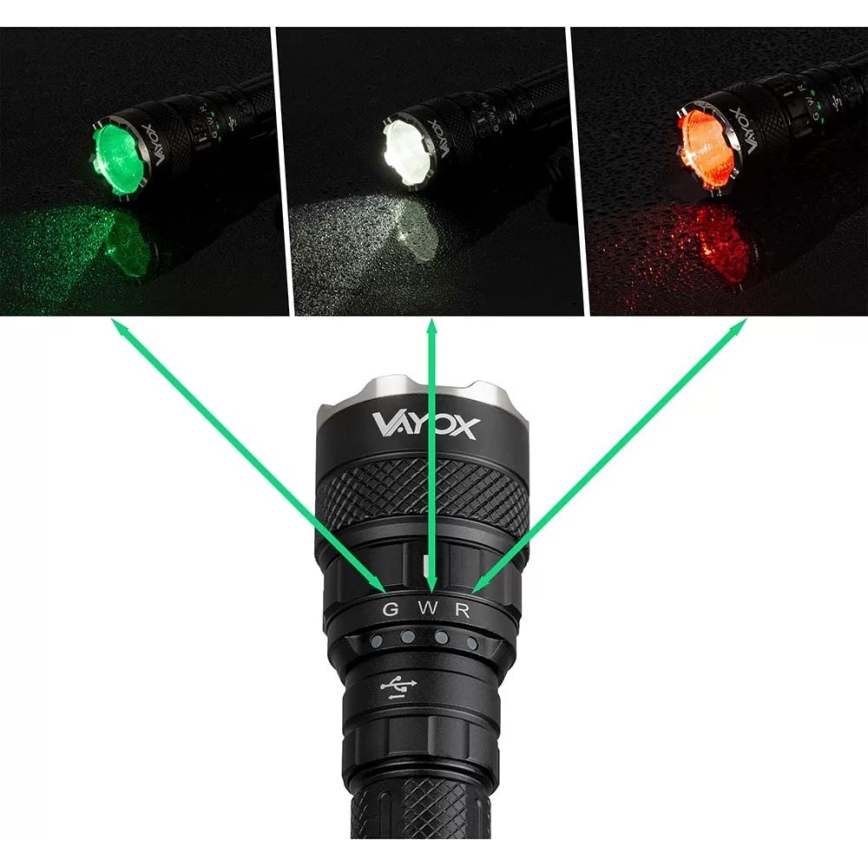 Lanterna recarregável LED RGBW dimmerizável LED/15W/5V IP66 1500 lm 2000 mAh