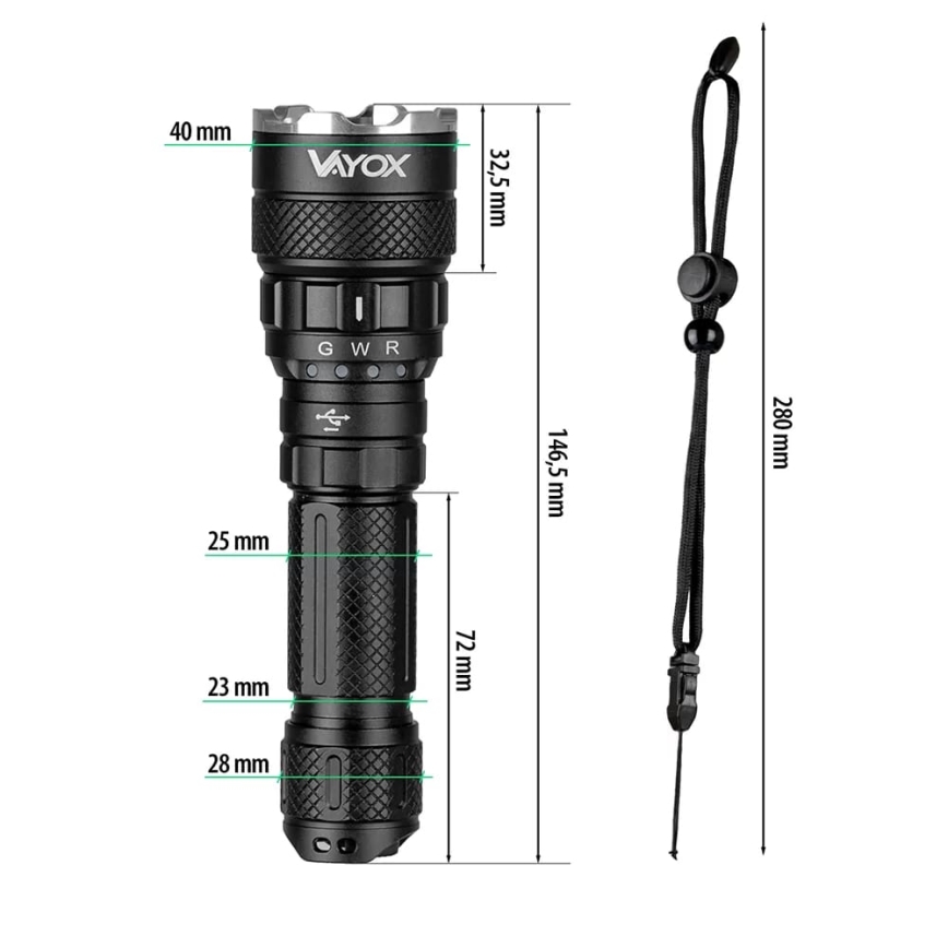 Lanterna recarregável LED RGBW dimmerizável LED/15W/5V IP66 1500 lm 2000 mAh