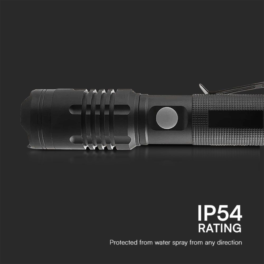 Lanterna recarregável LED USB LED/10W/5V IP54 2000 mAh 1000 lm