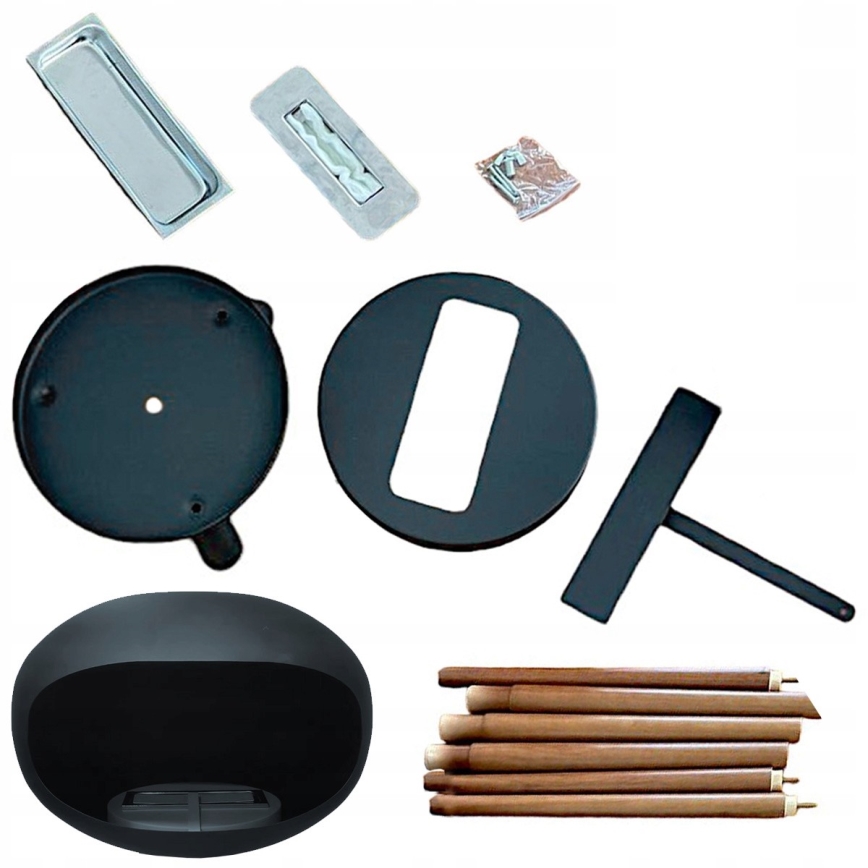 Lareira a bioetanol TOKIO 45x100 cm 2kW preta