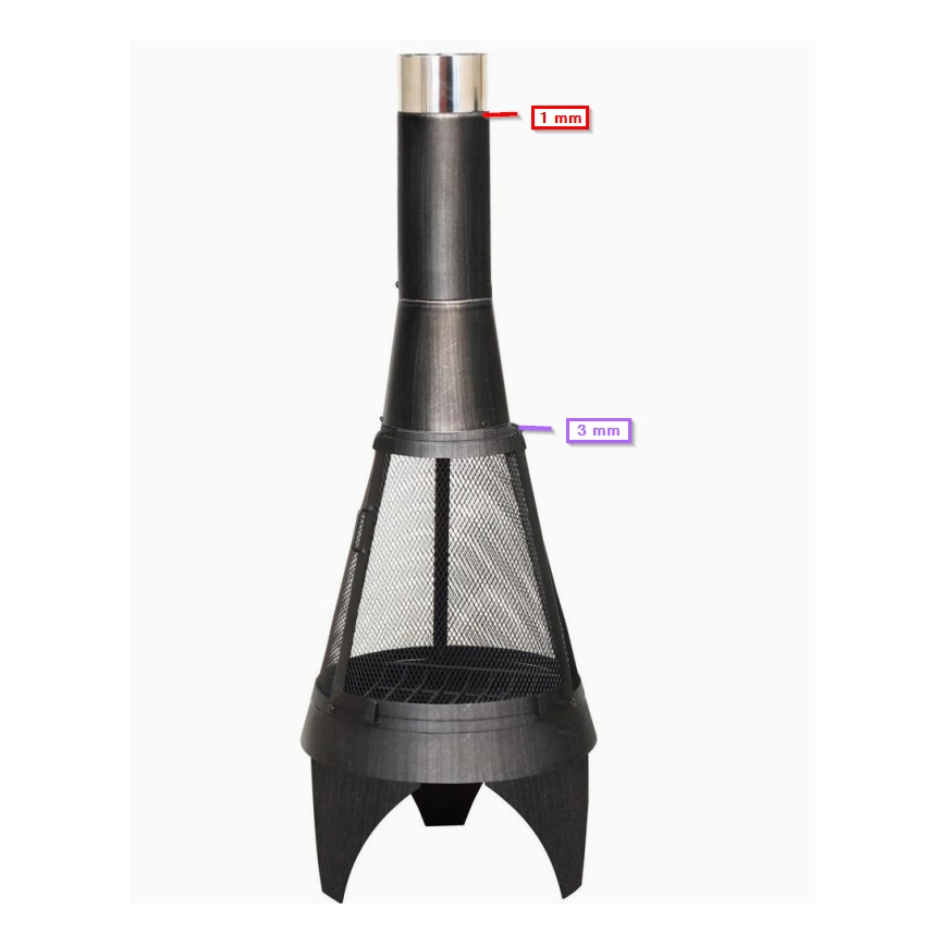 Lareira de jardim COLORADO MESH 160 cm